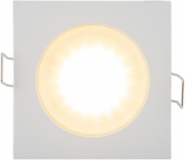Фото 1/5 Denkirs Белый Светильник встраиваемый влагозащитный DK3014-WH IP 44 50 Вт GU10 алюминий