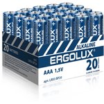 Ergolux Alkaline BP20 LR03 (ПРОМО, LR03 BP20, мизинчиковая батарейка ААА 1.5В)