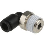 3109 06 13, LF3000 Series Elbow Threaded Adaptor, R 1/4 Male to Push In 6 mm ...