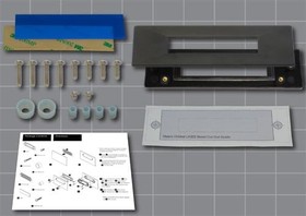 Фото 1/2 BEZ-202C-V1-W-KIT, LCD Character Display Modules & Accessories Bezel for20x2display ABS,Black w/hardwar