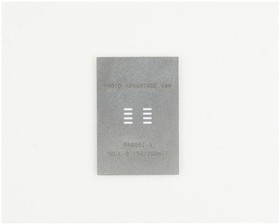 Фото 1/2 PA0001-S, Sockets & Adapters SOIC-8 Stainless Steel Stencil