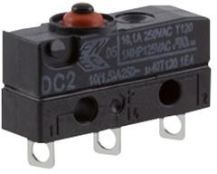 DC2CA1AA, Basic / Snap Action Switches Sub-Miniature Sealed Snap Action Switch