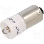 1860015W3, Индикат.лампа: LED; BA9S,T10; белый; пластик; 6ВDC; -20-60°C