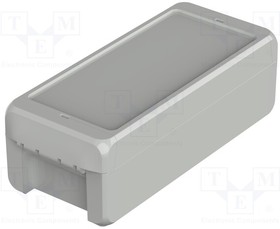 B 180806 ABS 7035, Enclosure: multipurpose; X: 80mm; Y: 191mm; Z: 60mm; BOCUBE; ABS; grey