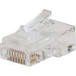 VDV826-763, Modular Connectors / Ethernet Connectors Pass-Thru Modular Data Plugs, RJ45-CAT6, 200-Pack
