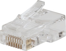 VDV826-763, Modular Connectors / Ethernet Connectors Pass-Thru Modular Data Plugs, RJ45-CAT6, 200-Pack