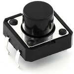 COM-09190, SparkFun Accessories Momentary Pushbutton Switch - 12mm Square