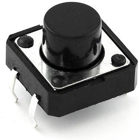 COM-09190, SparkFun Accessories Momentary Pushbutton Switch - 12mm Square