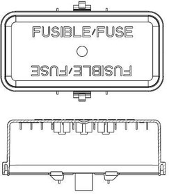 Фото 1/2 1443996-2, COVER, 60 POS, W/O FUSE HOLDER