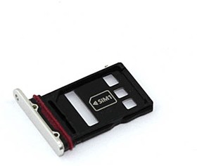 Держатель (лоток) SIM карты для Huawei Mate 40 Pro серебристый