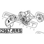 2987RRS, РОЛИК НАТЯЖНОЙ LAND ROVER DISCOVERY IV 2010-2016