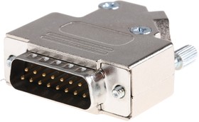 Фото 1/2 D45ZK15-DB15P-K, D45ZK 15 Way D-sub Connector