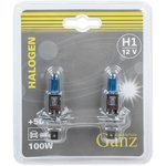 Лампа 12V H1 100W +50% P14,5s 5000К GANZ 2 шт. блистер GIP06048