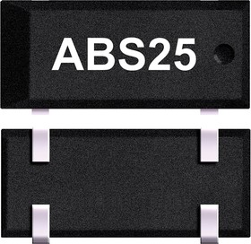 Фото 1/3 ABS25-32.768KHZ-6-1-T, Crystal 0.032768MHz ±10ppm (Tol) 6pF FUND 50000Ohm 4-Pin SMD T/R