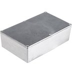Silver Die Cast Aluminium Enclosure, IP54, Silver Lid, 152.2 x 82.2 x 50.8mm