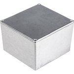 Silver Die Cast Aluminium Enclosure, IP54, IP65, IP66, Silver Lid, 50 x 50 x 31mm