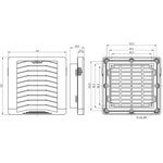 KIPVENT-100.01.300 Решётка вентиляционная выпускная c фильтром ,арт.00000078912