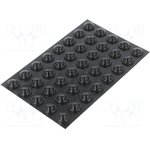 7000052035, Hemispherical PUR Self Adhesive Feet, 15.88mm diameter 19.9mm width