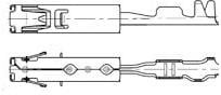 1241374-2 (Cut Strip), Automotive Connectors MCP1.5 SCKET CONTACT Cut Strip of 100
