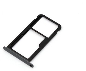 Держатель (лоток) SIM карты для Huawei P9 Lite 2017 черный