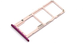 Держатель (лоток) SIM карты для Huawei Y7 Pro 2019 фиолетовый