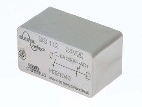 Фото 1/3 SIS 112 24VDC, PCB Mount Force Guided Relay, 24V dc Coil Voltage, 2 Pole, DPST