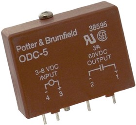 Фото 1/4 ODC5, Solid State Relay, 3 A Load, PCB Mount, 60 V dc Load, 8 V dc Control