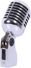 Фото 1/2 PLS00093, Retro 50's Style Chrome Microphone