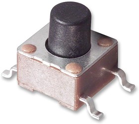 Фото 1/4 FSM8JSMA, Тактильная кнопка, FSMJSM, Top Actuated, SMD (Поверхностный Монтаж), Round Button, 160 гс