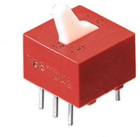 76SD01ST, DIP Switches / SIP Switches DIP Switch DPDT form D1 Pos TapeSeal