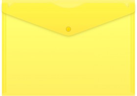 Фото 1/3 Конверт на кнопке Buro -PK120BU/YEL A4 пластик 0.12мм желтый