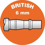 BSI 061806CP, Composite Body Safety Quick Connect Coupling, 6mm Hose Barb