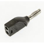 BU-16-0, Black Male Banana Plug, 4 mm Connector, Solder Termination, 15A, 1000V ...