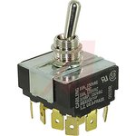 IL251-73, Toggle Switch, Panel Mount, On-On, 4PDT, Tab Terminal, 250V ac