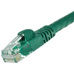 73-8893-50, Cat6 Male RJ45 to Male RJ45 Ethernet Cable, U/UTP, Green PVC Sheath, 15m