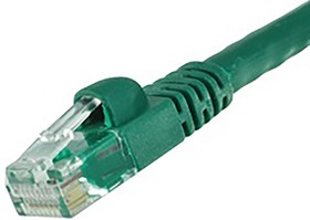 73-8893-50, Cat6 Male RJ45 to Male RJ45 Ethernet Cable, U/UTP, Green PVC Sheath, 15m