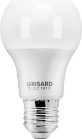 Фото 1/10 GRE-002-0009, Лампа светодиодная E27 A60 11W (90W) 220V теплый GRISARD ELECTRIC