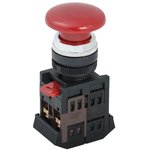 BBG30-AEA-K04, Кнопка AEА-22 "Грибок" красный d22мм 1з+1р IEK