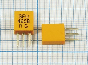 Пьезокерамический полосовой фильтр 465кГц с IFT и полосой пропускания 10кГц; №пкер ф 465 \пол\ 10/3\SFUL\3P\ SFU465B\\(SFU465B)