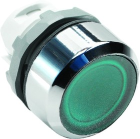 Фото 1/2 Кнопка зеленая MP2-21G с фиксацией с подсветкой ( только корпус)