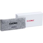 Очки черно-белые солнцезащитные из титана с оливк. линзами DKC PIS2FNWC