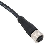 120010-0043, Straight Female 4 way M12 to Unterminated Sensor Actuator Cable, 10m