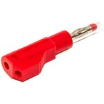 BU-32614-2, Red Male Banana Plug, 4 mm Connector, Solder Termination, 20A, 1000V