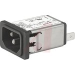 15A, 125 V ac Male Snap-In Filtered IEC Connector 5110.1543.1 ...