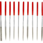 15832, Набор надфилей алмазных, 140 х 50 х 3 мм, 10 шт.