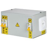 Ящик с понижающим трансформатором ЯТП 0.25 220/12В (3 авт. выкл.) IEK MTT13-012-0250