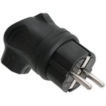 PKR01-U-016-2- K02, Electric plug. with side input OMEGA with earthing IP44 ...