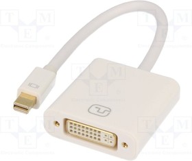 AK-340406-001-W, Adapter; DVI-I (24+5) socket,mini DisplayPort plug; 0.15m