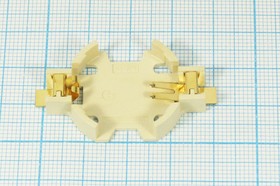 Батарейный отсек для 1-го элемента CR2450, позолоченные контакты; №10589M бат держ CR2450\\\2Csmd\ BU2450SM-JJ-GTR\MPD