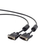 Кабель DVI-D single link Cablexpert CC-DVI-BK-6, 19M/19M, 1.8м, черный, экран ...